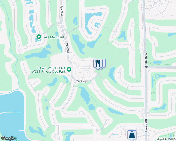 map of restaurants, bars, coffee shops, grocery stores, and more near Kiawah Island in La Quinta