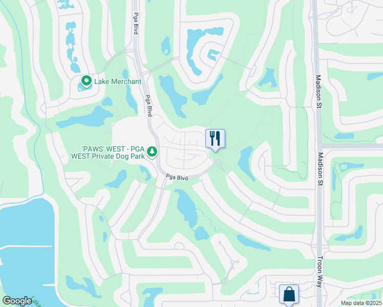map of restaurants, bars, coffee shops, grocery stores, and more near Kiawah Island in La Quinta