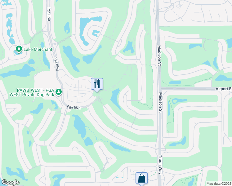 map of restaurants, bars, coffee shops, grocery stores, and more near 56070 Baltusrol in La Quinta