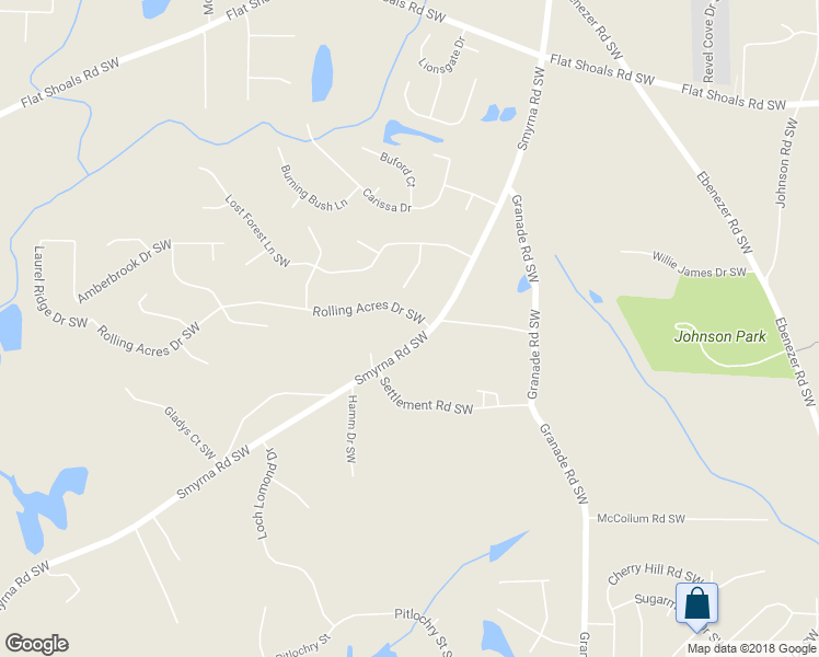 map of restaurants, bars, coffee shops, grocery stores, and more near 1865 Smyrna Road Southwest in Conyers