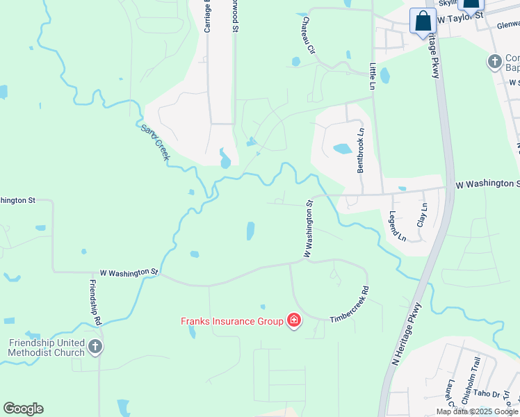 map of restaurants, bars, coffee shops, grocery stores, and more near 2910 Wellington Drive in Sherman