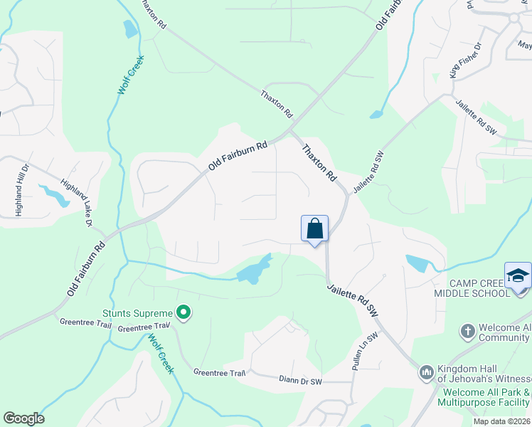 map of restaurants, bars, coffee shops, grocery stores, and more near 4145 Glad Morning Dr in College Park