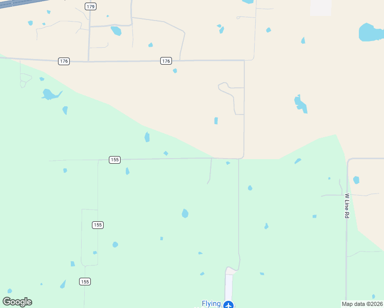 map of restaurants, bars, coffee shops, grocery stores, and more near County Road 155 in Whitesboro