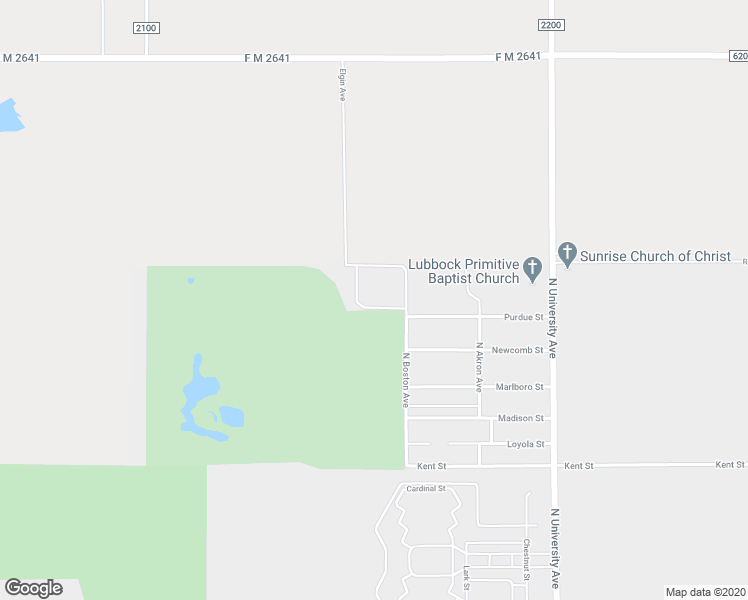 map of restaurants, bars, coffee shops, grocery stores, and more near 4323 North Boston Avenue in Lubbock