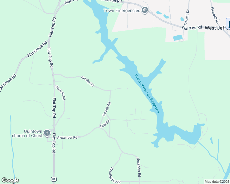 map of restaurants, bars, coffee shops, grocery stores, and more near 4493 Cumby Road in Quinton