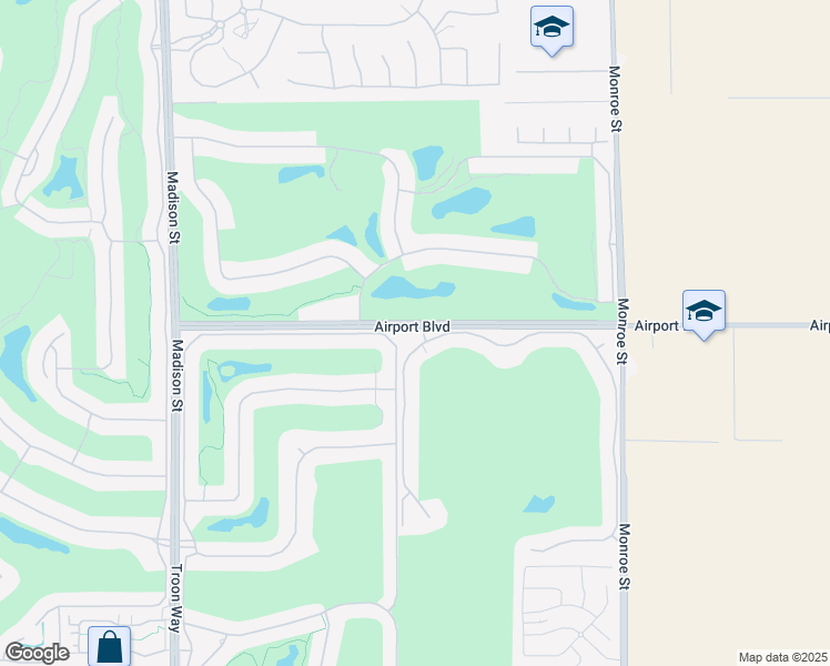 map of restaurants, bars, coffee shops, grocery stores, and more near 56011 Golf Club Drive in La Quinta