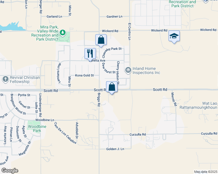 map of restaurants, bars, coffee shops, grocery stores, and more near 30071 Wales Court in Menifee