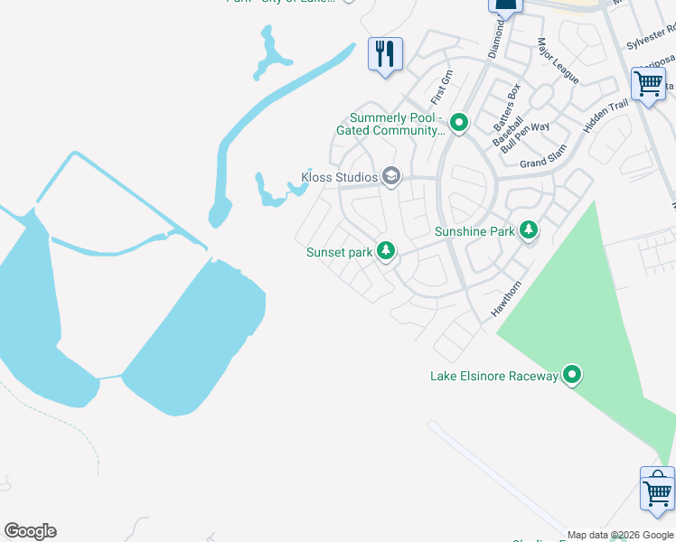 map of restaurants, bars, coffee shops, grocery stores, and more near 29137 Red Alder in Wildomar