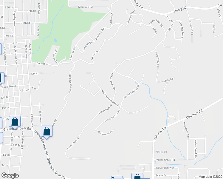 map of restaurants, bars, coffee shops, grocery stores, and more near 620 Hillyer High Road in Anniston