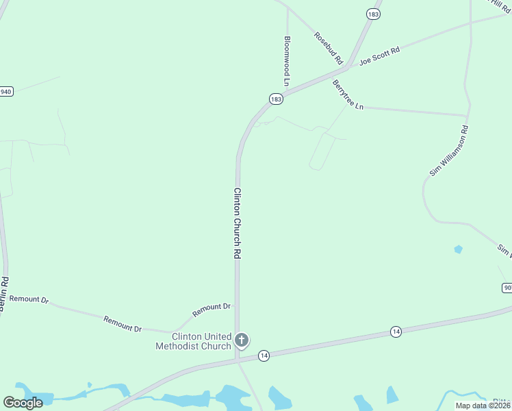 map of restaurants, bars, coffee shops, grocery stores, and more near 861 Clinton Church Road in Salley