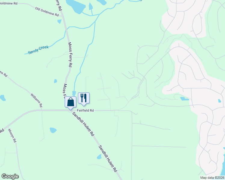map of restaurants, bars, coffee shops, grocery stores, and more near 60 Alloway Drive in Villa Rica