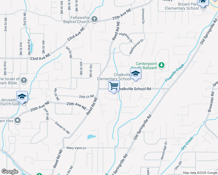 map of restaurants, bars, coffee shops, grocery stores, and more near 2201 Shirley Drive in Birmingham