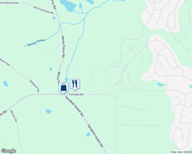 map of restaurants, bars, coffee shops, grocery stores, and more near 60 Alloway Drive in Villa Rica