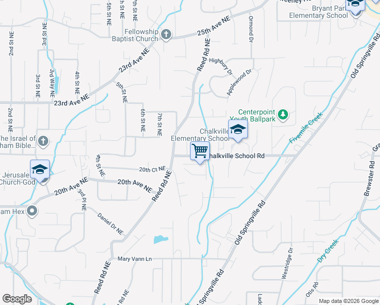 map of restaurants, bars, coffee shops, grocery stores, and more near 2201 Shirley Drive in Birmingham