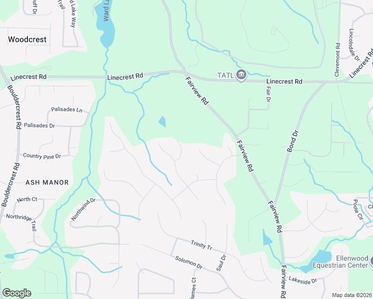 map of restaurants, bars, coffee shops, grocery stores, and more near 708 Habersham Court in Ellenwood