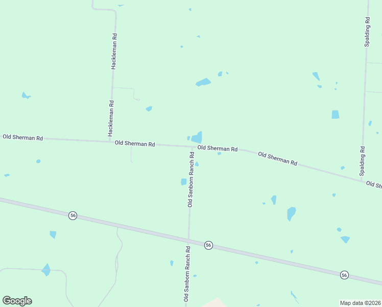 map of restaurants, bars, coffee shops, grocery stores, and more near 12 Old Sanborn Ranch Road in Whitesboro