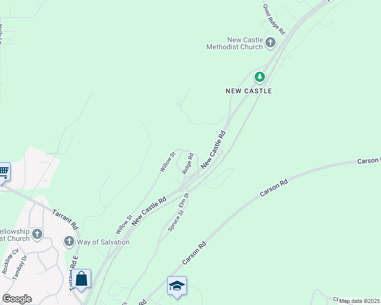 map of restaurants, bars, coffee shops, grocery stores, and more near Red Rock Road in Gardendale
