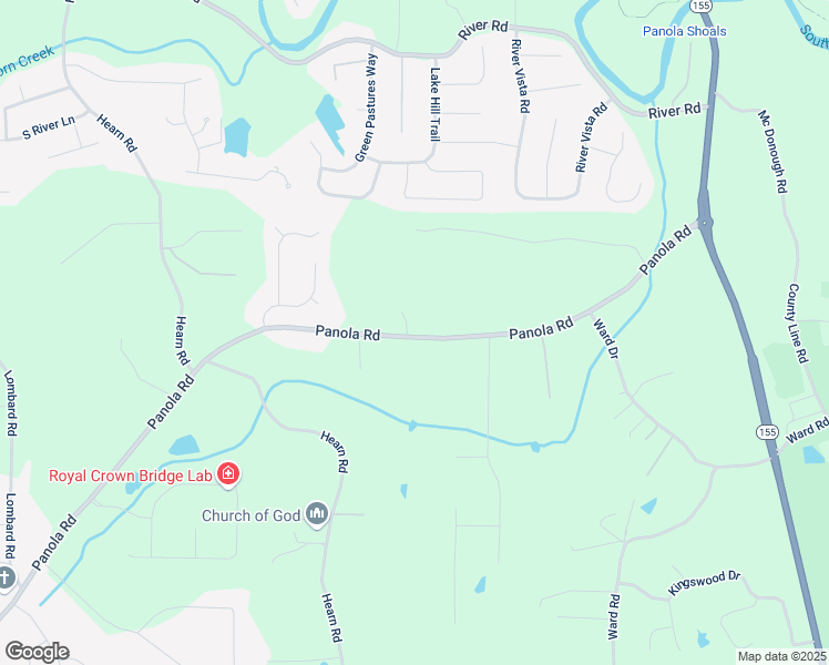 map of restaurants, bars, coffee shops, grocery stores, and more near 400 Panola Road in Ellenwood