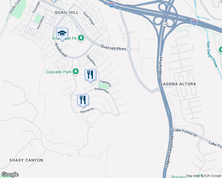 map of restaurants, bars, coffee shops, grocery stores, and more near 118 Retreat in Irvine