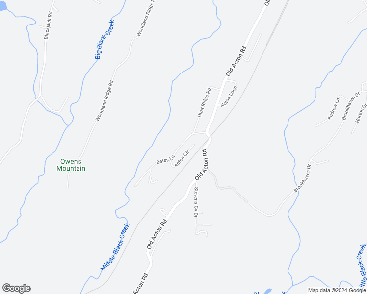 map of restaurants, bars, coffee shops, grocery stores, and more near 131 Bates Lane in Moody
