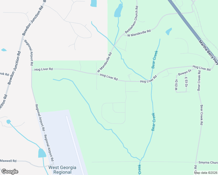 map of restaurants, bars, coffee shops, grocery stores, and more near 391 Hog Liver Road in Carrollton