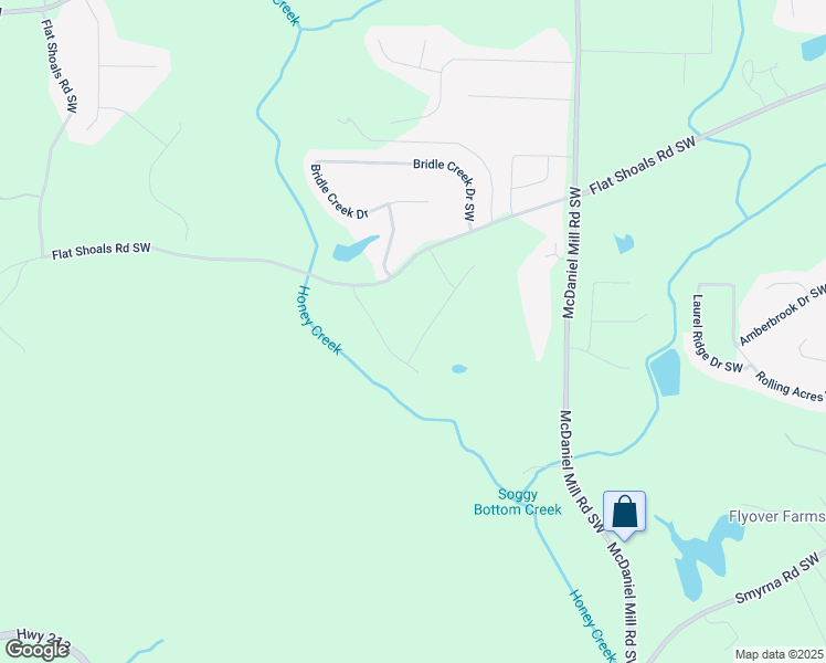 map of restaurants, bars, coffee shops, grocery stores, and more near in Conyers