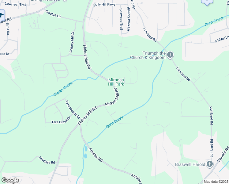 map of restaurants, bars, coffee shops, grocery stores, and more near 4929 Flakes Mill Road in Ellenwood
