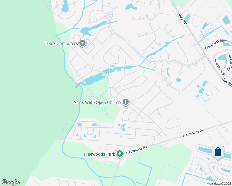 map of restaurants, bars, coffee shops, grocery stores, and more near 422B Sunnehanna Drive in Myrtle Beach