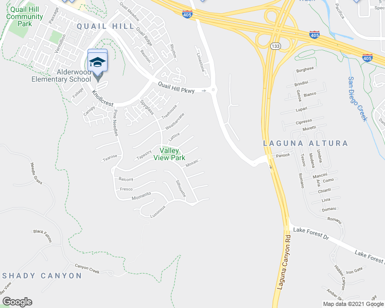 map of restaurants, bars, coffee shops, grocery stores, and more near 107 Retreat in Irvine