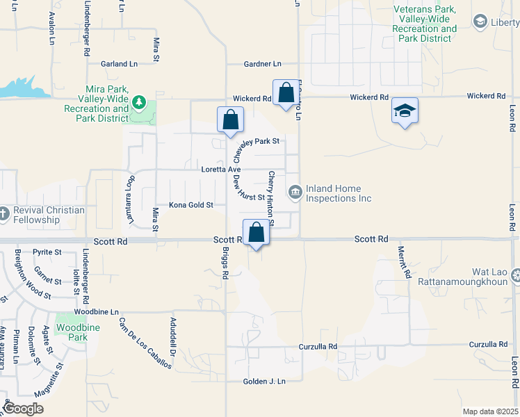 map of restaurants, bars, coffee shops, grocery stores, and more near 30165 Dew Hurst Street in Menifee