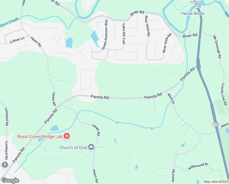 map of restaurants, bars, coffee shops, grocery stores, and more near 400 Panola Road in Ellenwood