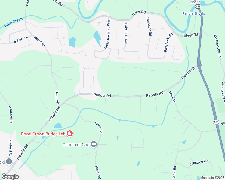 map of restaurants, bars, coffee shops, grocery stores, and more near 420 Panola Road in Ellenwood