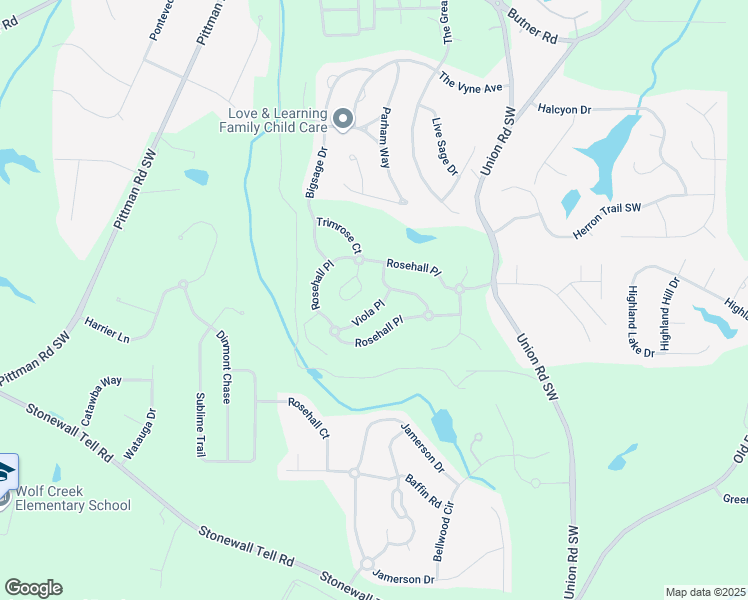 map of restaurants, bars, coffee shops, grocery stores, and more near 4167 Viola Place in Atlanta
