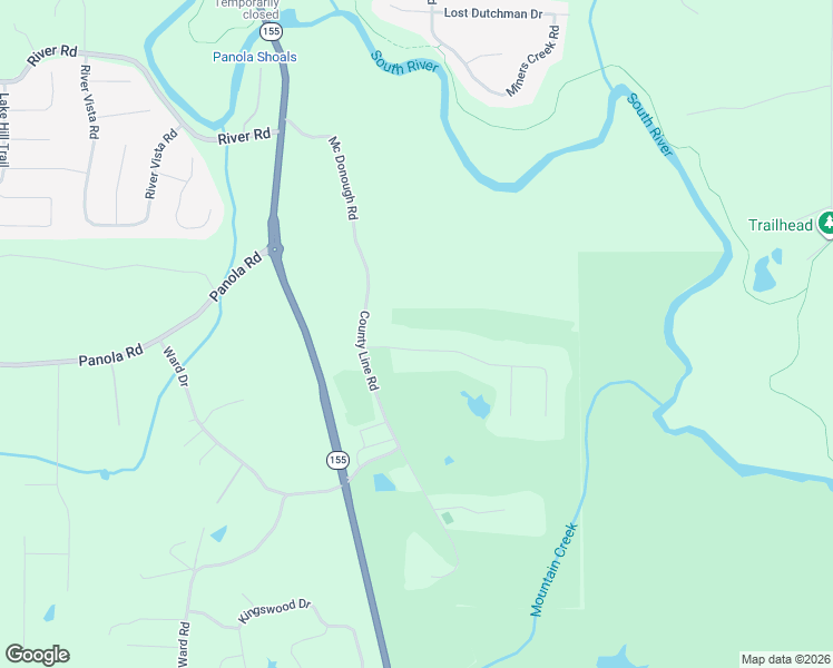 map of restaurants, bars, coffee shops, grocery stores, and more near 5981 Little Mountain Drive in Ellenwood
