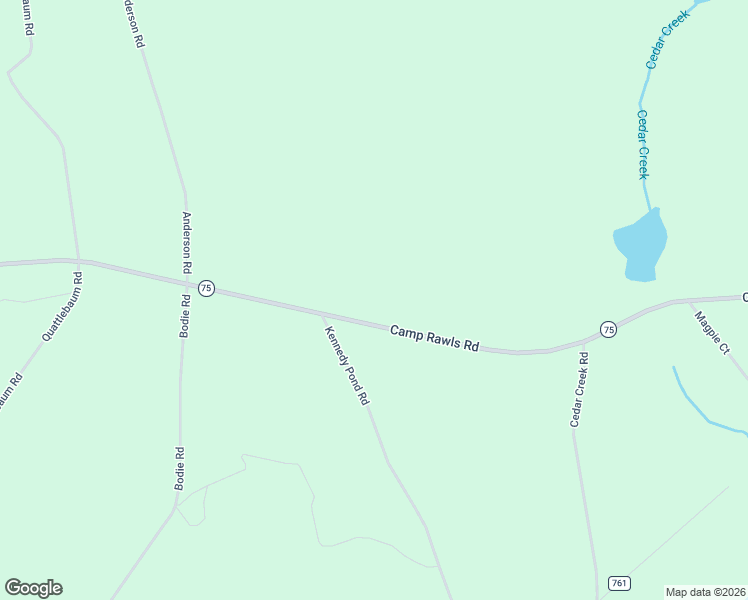 map of restaurants, bars, coffee shops, grocery stores, and more near in Camp Rawls