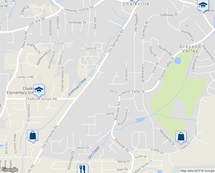 map of restaurants, bars, coffee shops, grocery stores, and more near 1905 Carlisle Drive in Birmingham