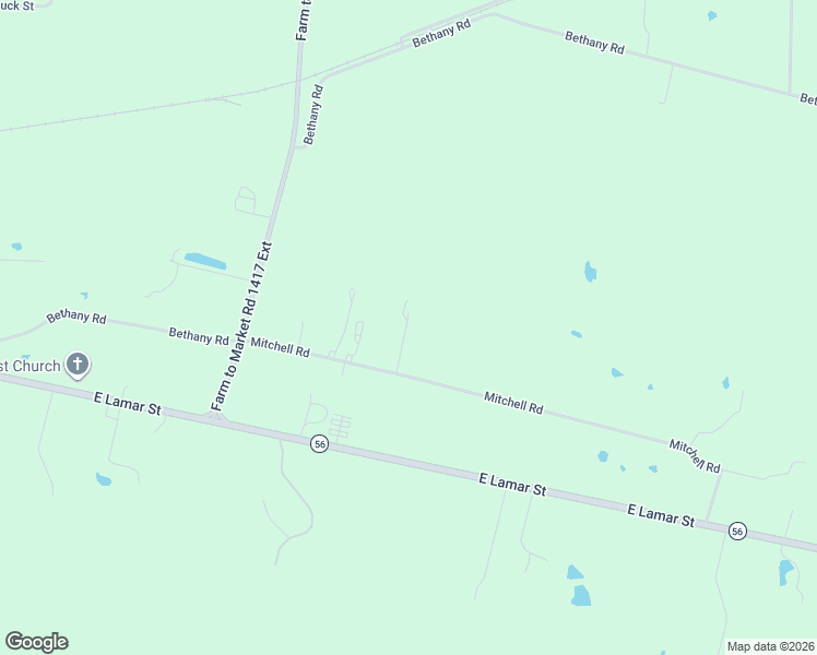 map of restaurants, bars, coffee shops, grocery stores, and more near 955 Mitchell Road in Sherman