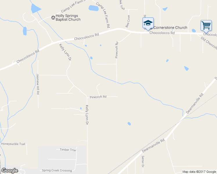 map of restaurants, bars, coffee shops, grocery stores, and more near 267 Pinecroft Road in Anniston