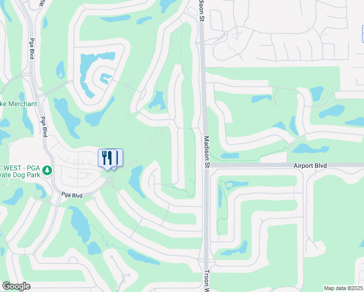 map of restaurants, bars, coffee shops, grocery stores, and more near 55690 Brae Burn in La Quinta