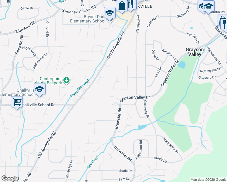 map of restaurants, bars, coffee shops, grocery stores, and more near 1913 Carlisle Drive in Birmingham
