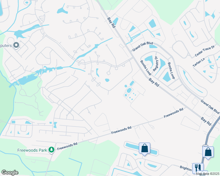 map of restaurants, bars, coffee shops, grocery stores, and more near 6512 Royal Pine Drive in Myrtle Beach