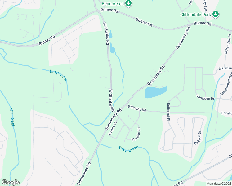 map of restaurants, bars, coffee shops, grocery stores, and more near 4070 West Stubbs Road in Atlanta