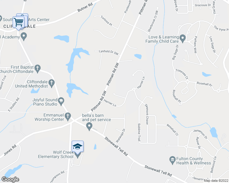 map of restaurants, bars, coffee shops, grocery stores, and more near 625 Maltese Drive in Atlanta