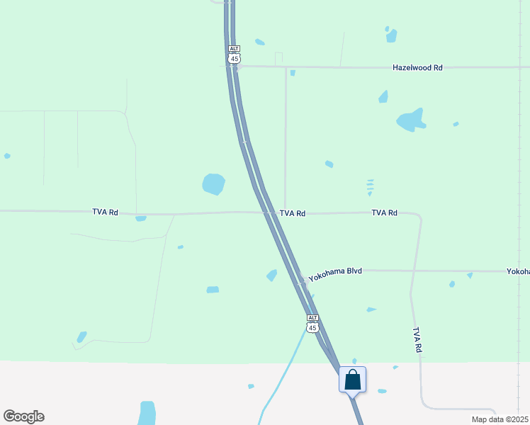 map of restaurants, bars, coffee shops, grocery stores, and more near 4214 TVA Road in West Point