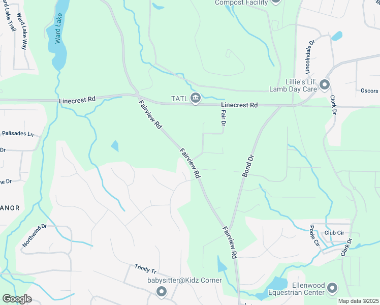 map of restaurants, bars, coffee shops, grocery stores, and more near 1440 Fairview Road in Ellenwood
