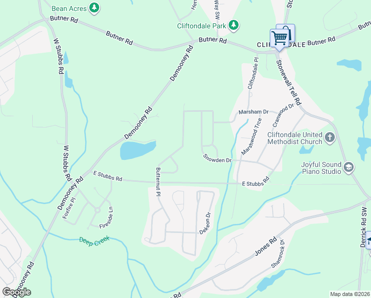 map of restaurants, bars, coffee shops, grocery stores, and more near 4128 Butternut Place in Atlanta