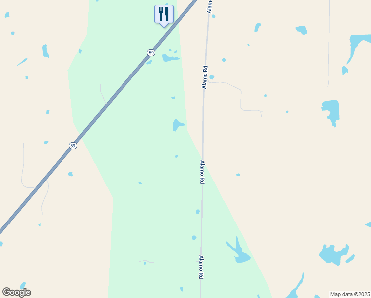 map of restaurants, bars, coffee shops, grocery stores, and more near 988 Alamo Road in Montague