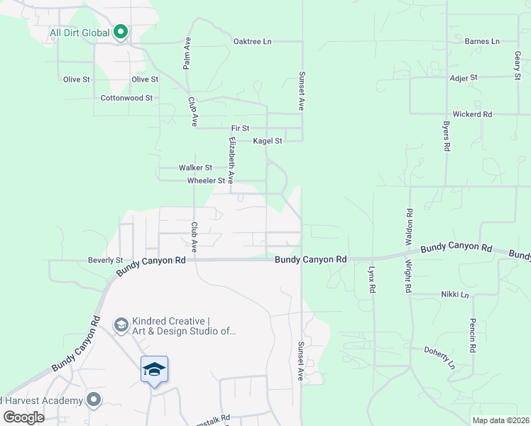 map of restaurants, bars, coffee shops, grocery stores, and more near 24891 Carl Street in Menifee