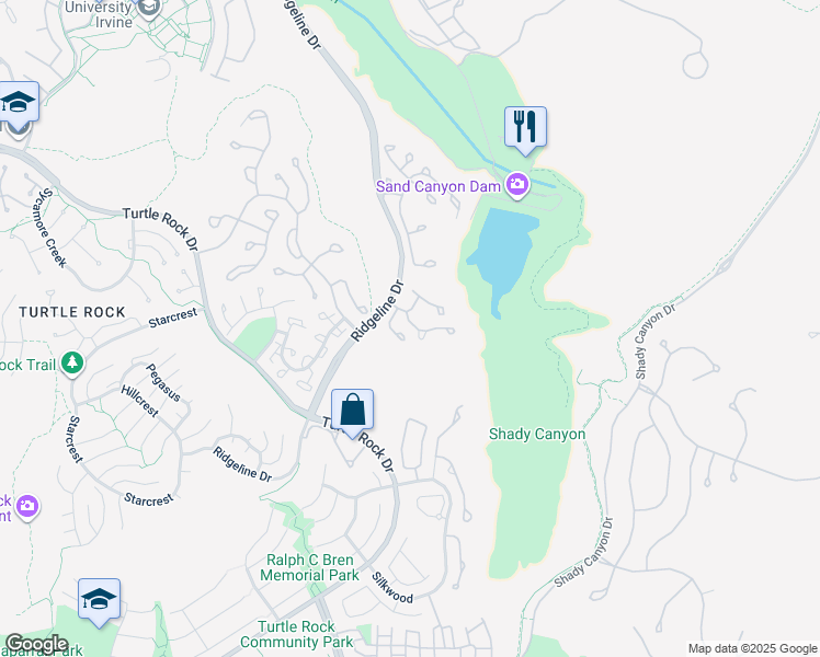 map of restaurants, bars, coffee shops, grocery stores, and more near 5 Alejo in Irvine