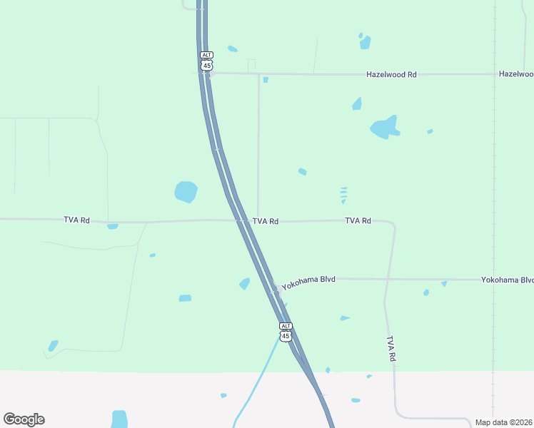map of restaurants, bars, coffee shops, grocery stores, and more near 1018 TVA Road in West Point